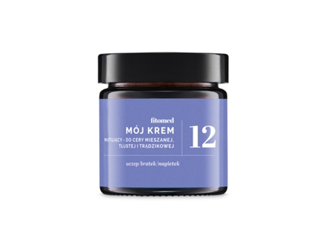 Creme Matificante Fitomed No.12 Para Peles Mistas, Oleosas E Acneicas, 55g
