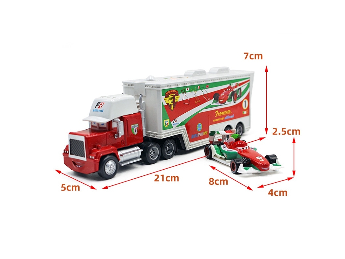 Set Takara Tomy Pixar Car 3 Jackson Mack Uncle Truck 1:55 Diecast Metal Car Model Toy Boy Christmas Gift