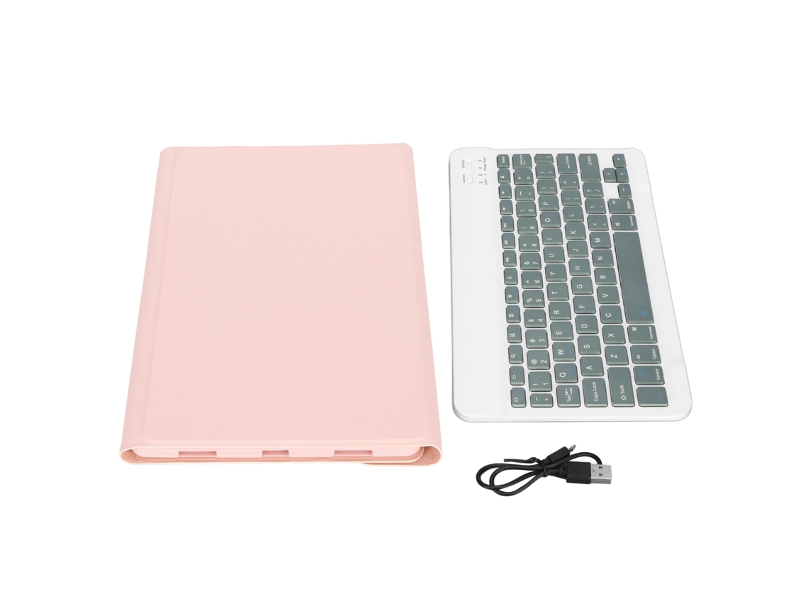 Teclado Sem Fio Mini 11,5 Polegadas com Capa de Couro para Xiaoxin Pad Pro5 Rosa | S/MARCA