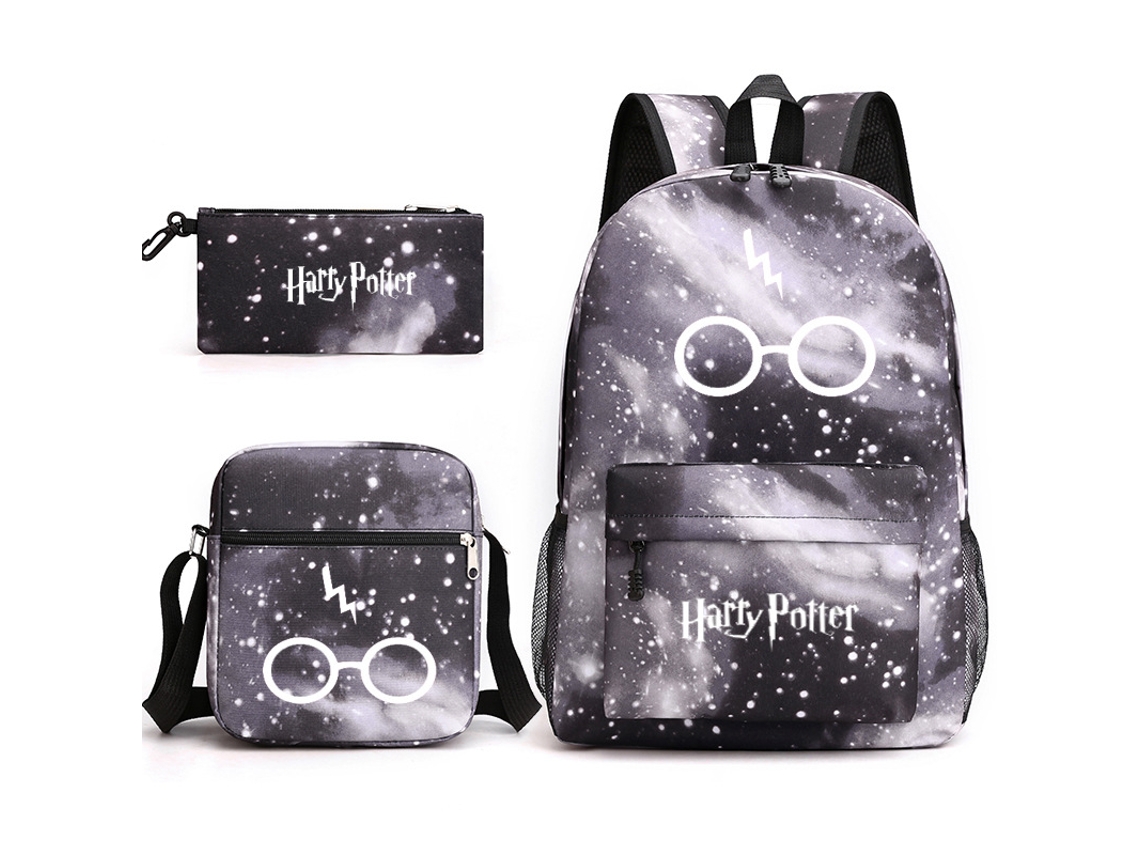 Conjunto Escolar 3 Peças Com Mochila, Estojo E Bolsa De Ombro