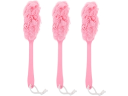Conjunto De 3 Escovas Esfoliantes Longas Happyyami, Acessório De Banheiro Para Relaxamento E Melhora Da Circulação