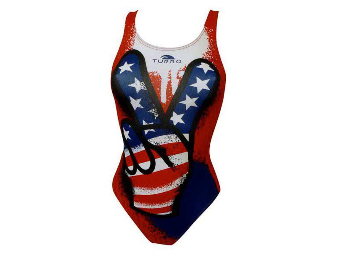 Fato de banho para Mulher TURBO Victory Pro Resist Multicor para Natação (XXXXL)