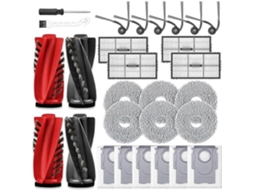Kit De Acessórios Para O Aspirador Robô Roborock Saros 10r / Qrevo Curvx / Saros 20, Incluindo 2 Escovas Principais E 4 Filtros._ozo