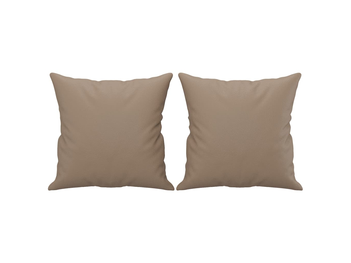 Throw Pillow, Throw Pillows Vidaxl Marrom Couro Artificial (n/a)