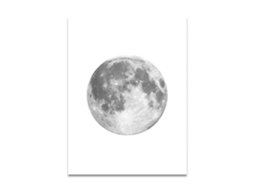 Laxiscreed Arte De Parede Em Tela Com Fases Da Lua - Design Minimalista Preto E Branco