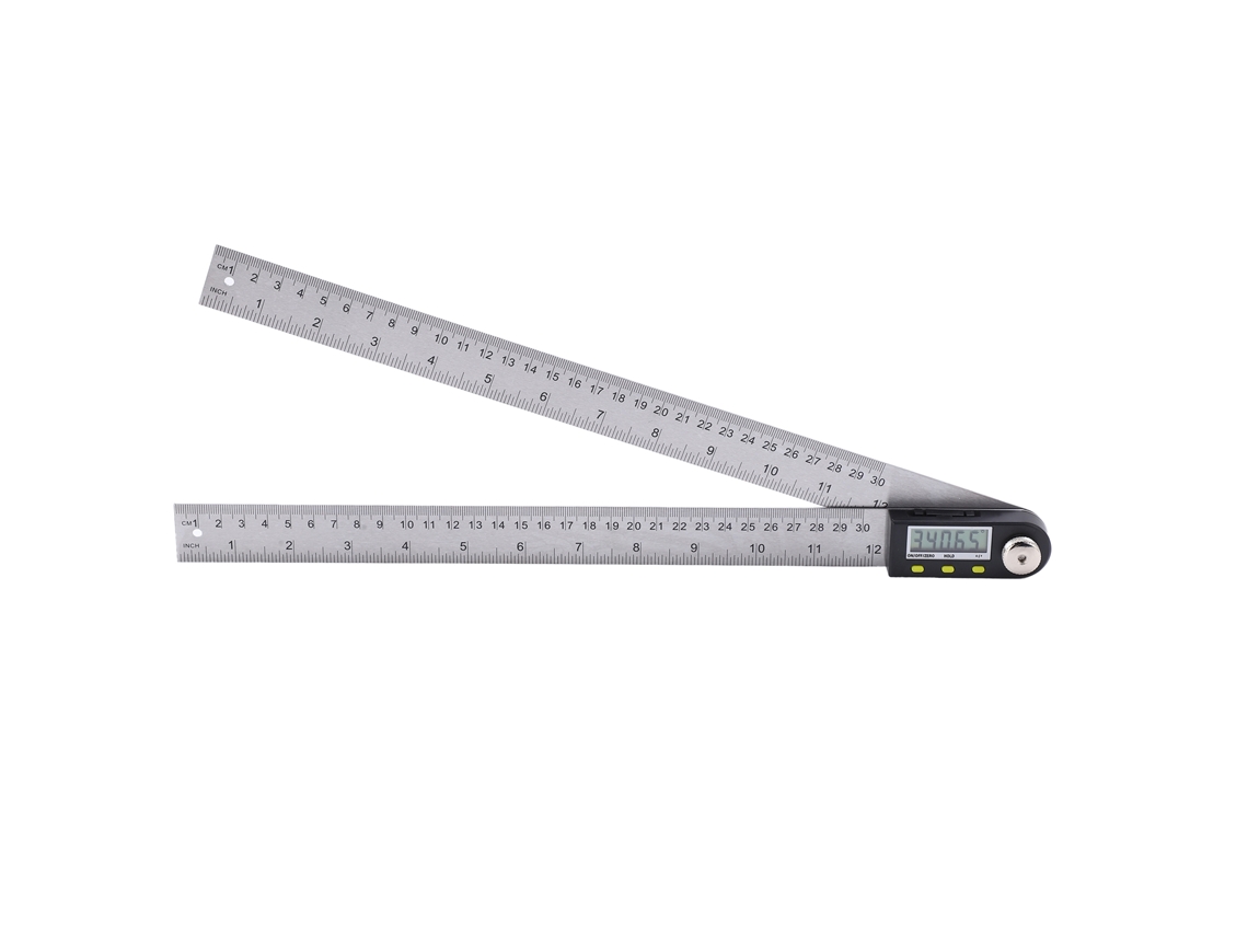 Protractores Digitais Portáteis 0-300mm Régua Lcd Medidora De Ângulo Para Carpintaria E Construção
