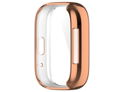 Capa Protetora, Compatível Com Redmi Watch Active/ 3 Lite Em Ouro Rosa
