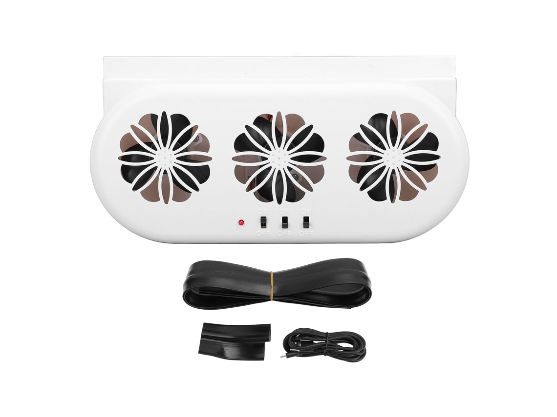 Ventilador Solar para Carro com Usb LAXISCREED