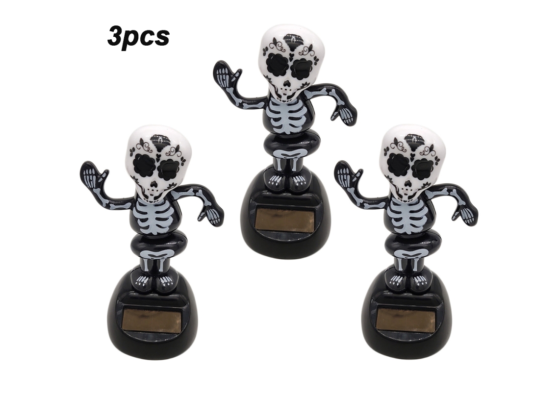 Decoração de Halloween com Figura de Fantasma Solar e Esqueleto LAXISCREED