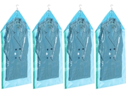 Sacos De Armazenamento A Vácuo Para Roupas, Pacote Com 4 Unidades 135x70cm