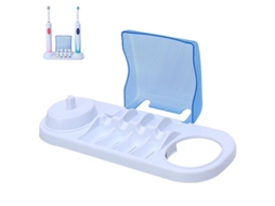 Suporte Duplo Para Escova Elétrica Com Armazenamento De Cabeças Compatível Com Base De Carregamento Oralb