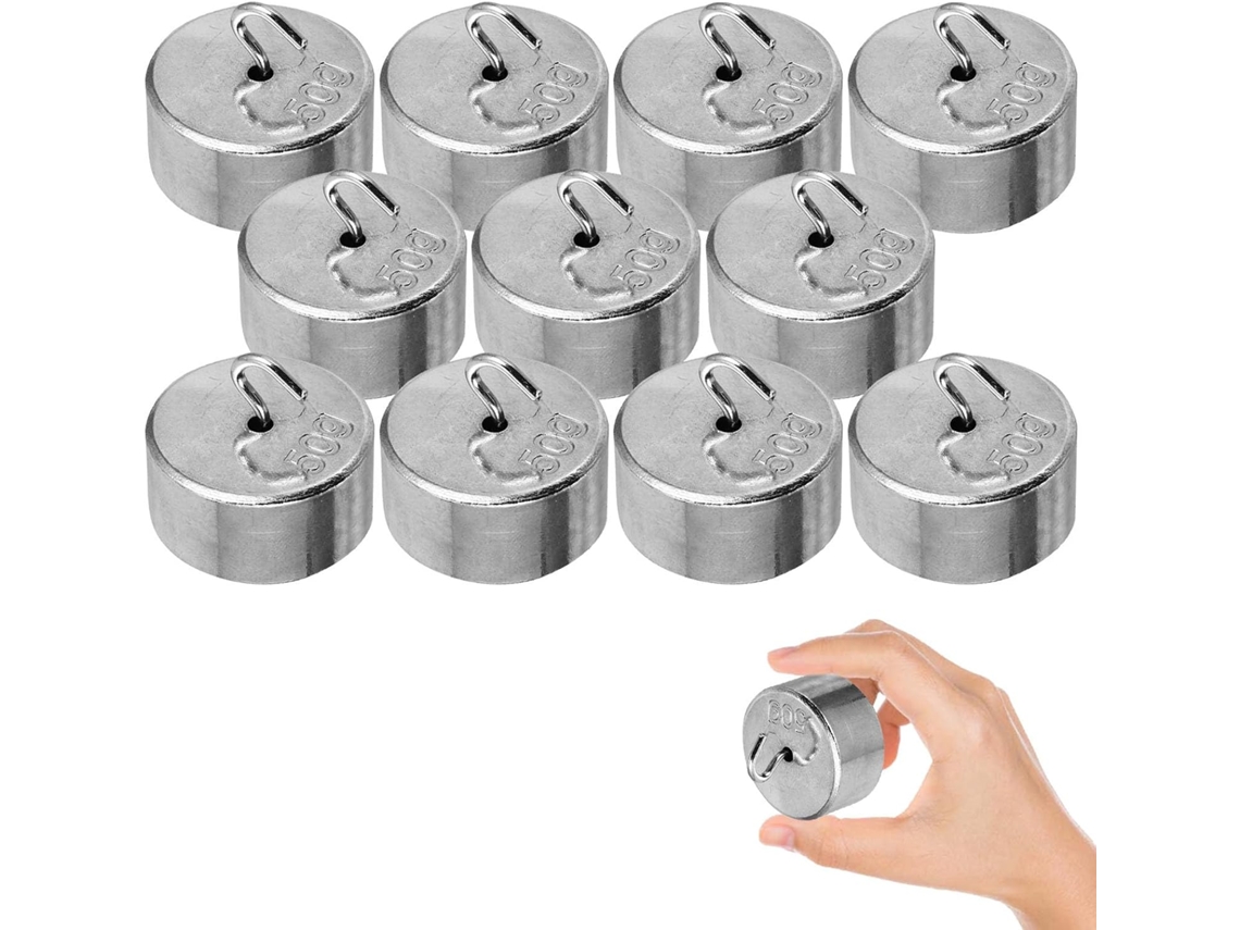 Conjunto De 10 Ganchos Metal Leves E Portáteis 50g Ensino Física, Ideais Experimentos De Mecânica E