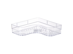 Prateleira Plástica Branco Cristal para Cantinho de Banheiro