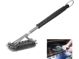 Escova 3 em 1 para Grelha com Raspador em Aço Inoxidável 17,5 Cm AQUAFORGE