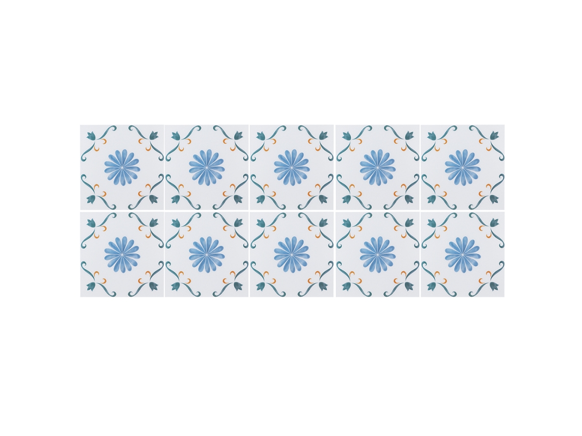 Rebe-10 Piezas De Adhesivos Decorativos Antideslizantes Impermeables Para Parede E Chão 20x20cm Decoração Residencial