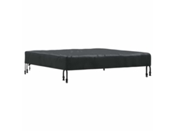 Conjunto 1 Decoração De Mesa Vidaxl Preto Tecido (112 X 112 X 15 Cm)