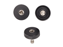 3pcs Adaptador De Parafuso Macho-hembra 1/4 Polegada Com Porca De Dedo Para Suporte De Flash Câmera Tripé