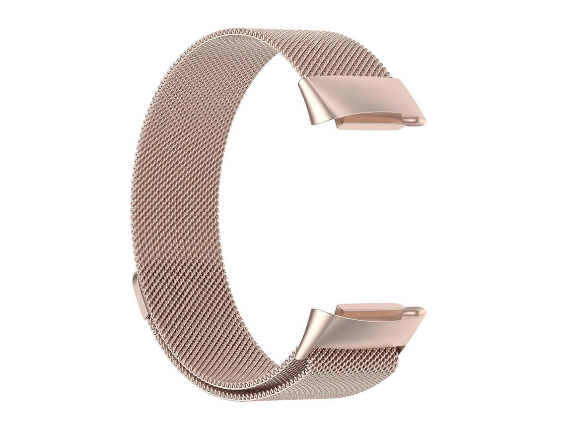 Pulseira De Substituição Ajustável De Aço Inoxidável Milanês Galvanizado Jlt Para Fitbit Olysi Shop