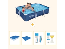 Piscina BESTWAY Steel Pro Retangular 300x201x66 Cm com 5 peças