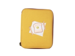 2026zentro-capa Para Tablet E Laptop Estilo Cartoon Pão Duas Fechaduras Macia Impermeável Amarela Grande 14.4x10.6x1in