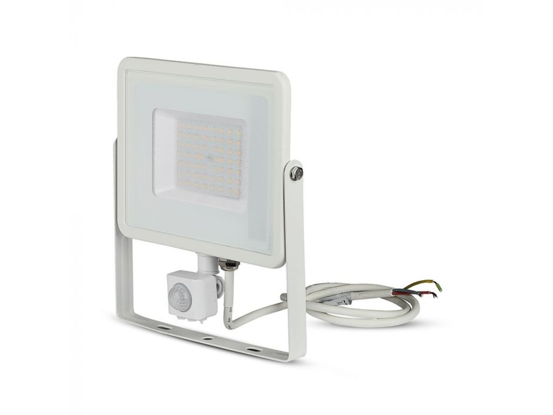 Projetor Led Chip Samsung C/sensor 50w 4000k Branco V Tac