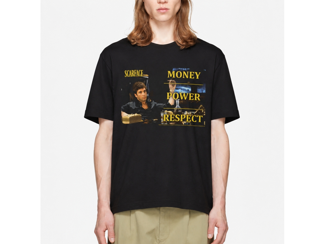 Rockinstone Scarface Movie Monpowres Black Adult T-shirt Size:xxl