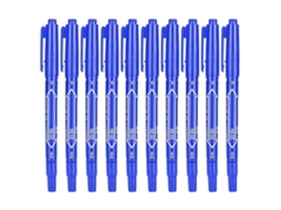 Conjunto De 10 Marcadores De Ponta Dupla De Secagem Rápida Para Desenho, Escrita E Arte Olysi Shop (azul)