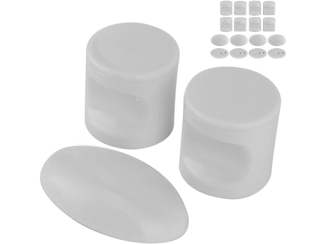 Conjunto De 4 Puxadores Para Porta Correr Fafeicy Box Banheiro, Porta De Vidro, Modelo L38w, Ferragens Para Banheiro