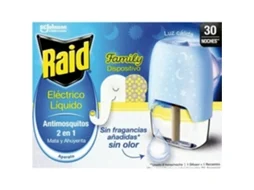 Antimosquitos Eléctrico Family Luz 30 Noites Raid