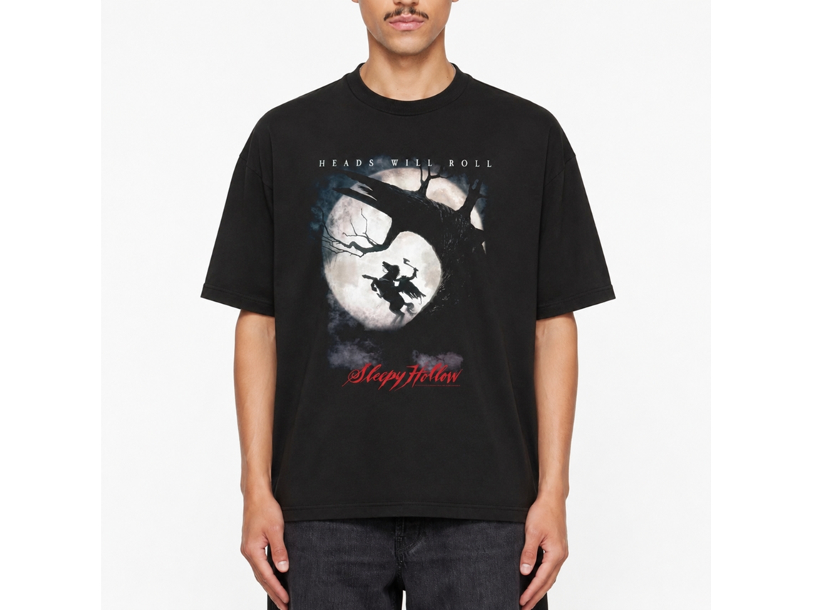 Rockinstone Sleepy Hollow Movie Heads Will Roll Black Adult T-shirt Size:xxl