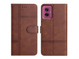 Capa De Celular De Couro Com Textura De Couro De Vaca E Costura