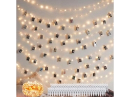 Cordão De Luzes Led, 5 M, Usb, Clipe, Para Decoração De Casa, Festas, Jardim E Eventos, Formato Prático