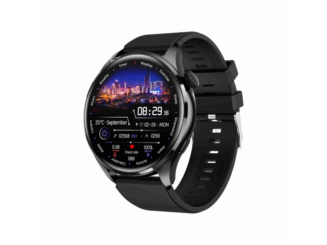 (preto) Pulseira Inteligente À Prova D'água Ip67 Com Pulseira De Silicone De 1,46 Polegadas, Chamadas Bluetooth/monitoramento