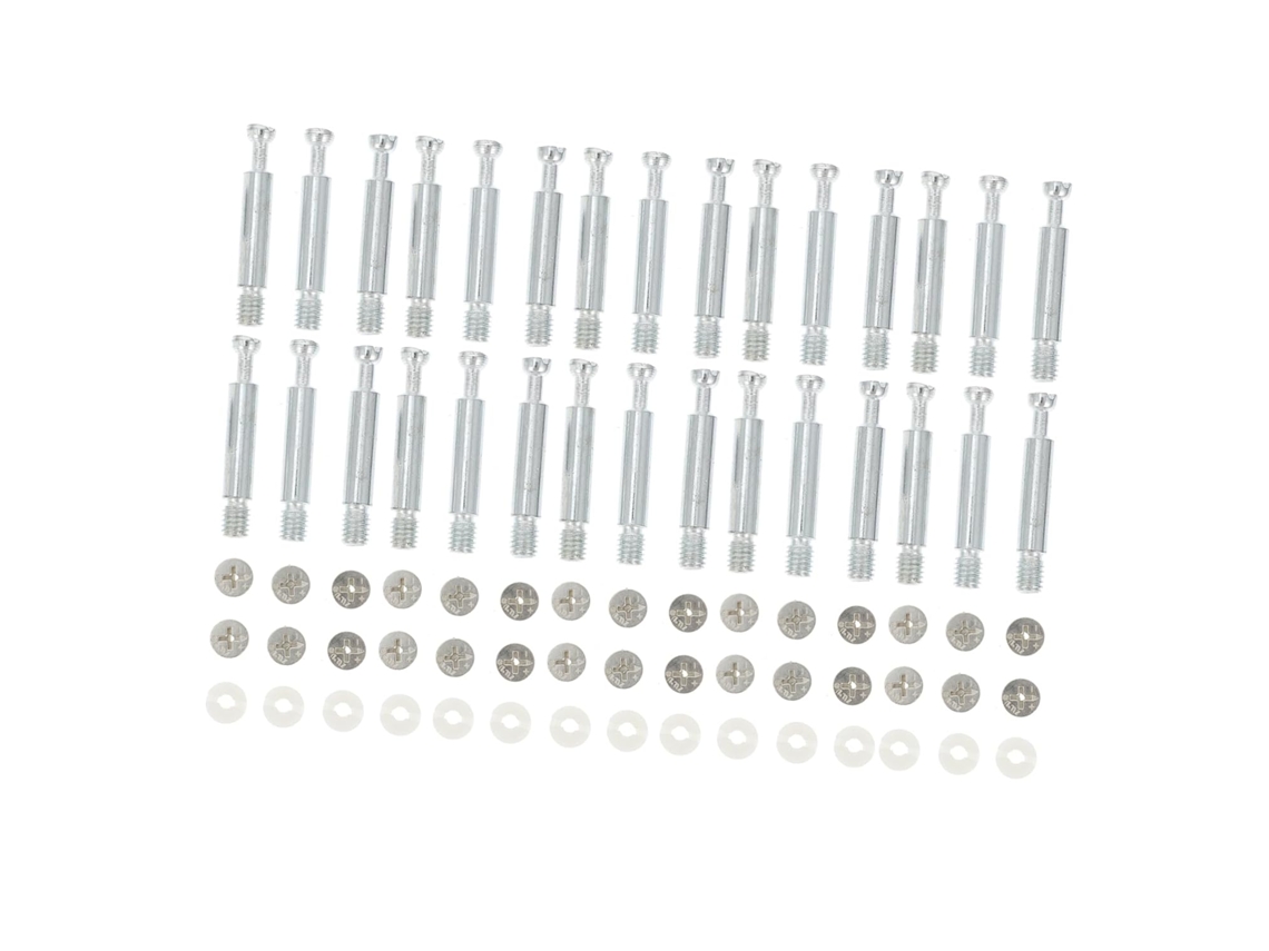Conjunto De Conectores Para Móveis Ferro E Plástico, Resistentes À Corrosão, Com Trava De Came E Encaixe Excêntrico Para