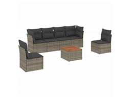 Garden Sofa Set, Garden Sofa Sets Vidaxl Cinzeto Rattan / Vime (n/a)