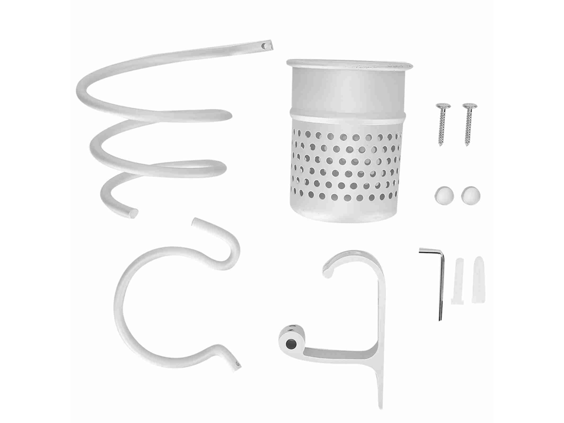 2026 porta Secador de Pelo para Baño Soporte de Pared Organizador Estante Multiusos Matte C7