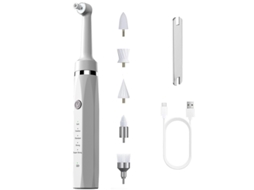 Polidor de Dentes Elétrico para Casa Mj 01a Branco com 6 Cabos ZSANFS