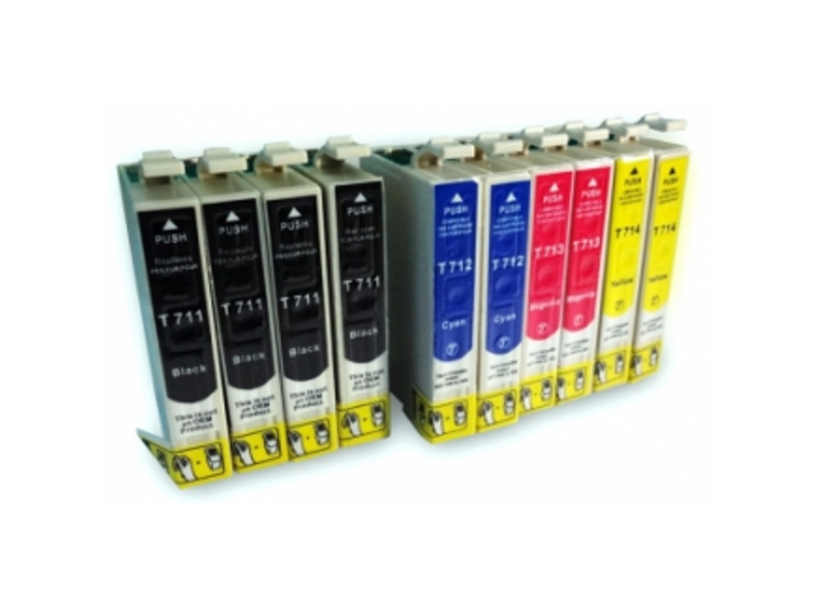 Pack 10 Tinteiros Compatíveis Epson T071X (Cmyk)