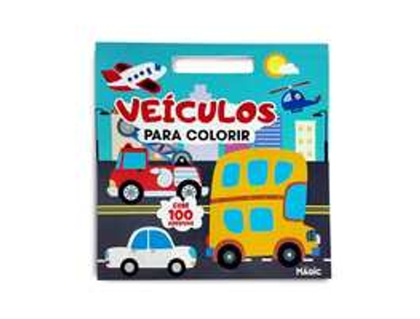 Livro Veículos Para Colorir - Com 100 Adesivos De Ciranda Cultural (português Do Brasil)
