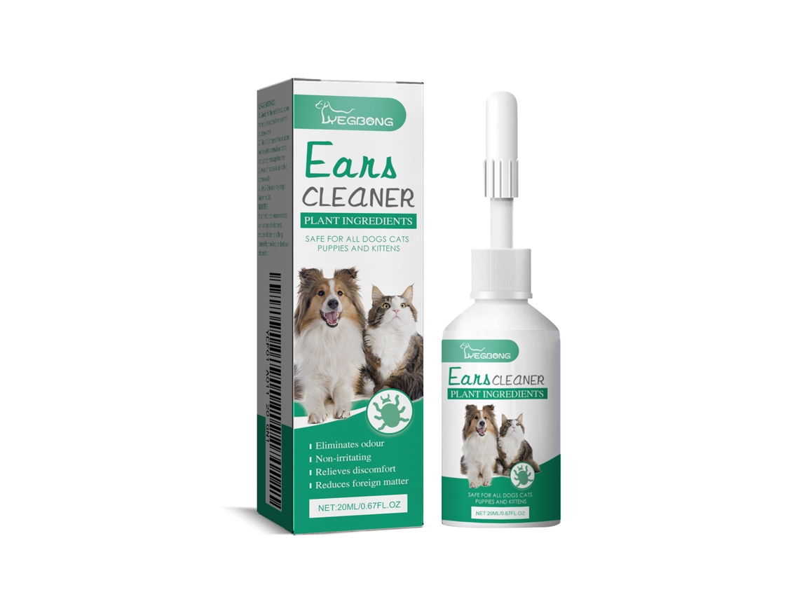 Gotas Ouvido Pet Yegbong Limpeza Cães Gatos