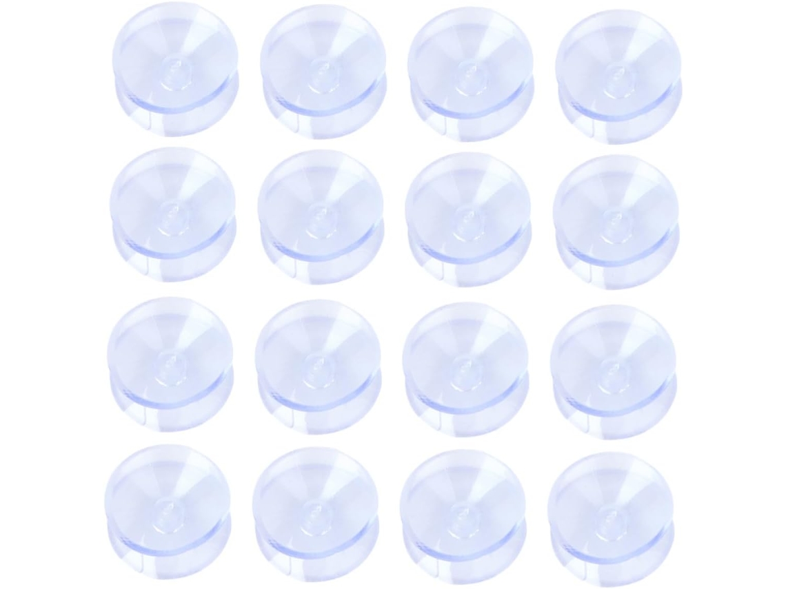 Popetpop 30 Unidades De Ventosas Dupla Face Para Tampos Mesa Vidro, Tapetes Antiderrapantes, Almofadas De Ventosa Pvc