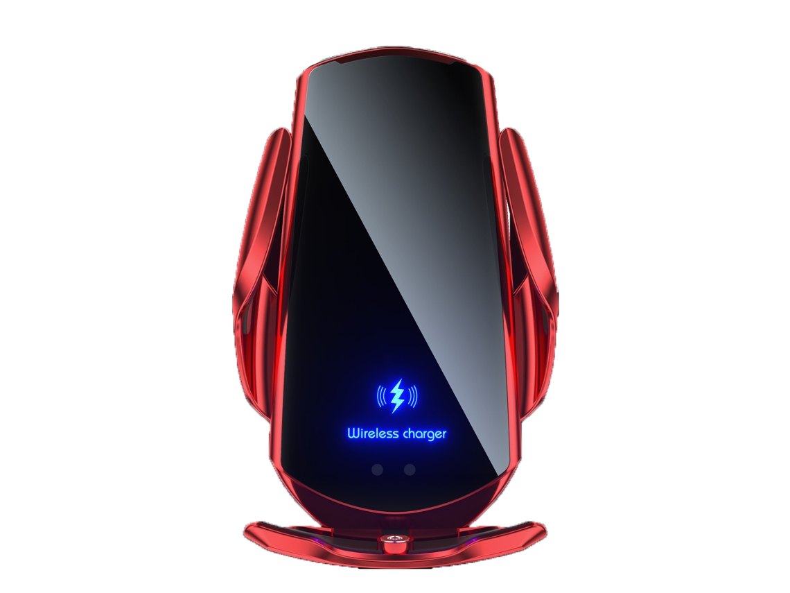 Carregador Sem Fio Carro Sensor Inteligente Carregamento Rápido Não Específico Vermelho