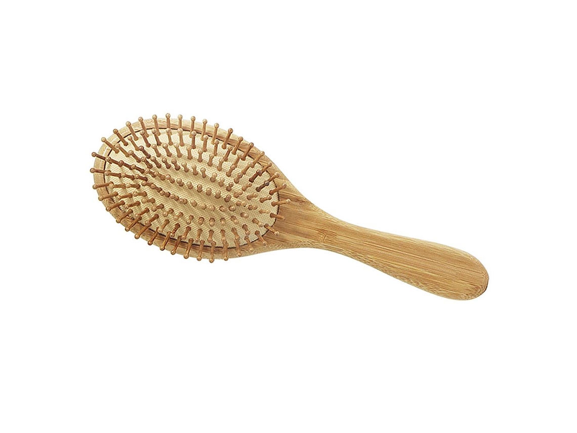 Escova Cabelo Pneumática Bamboo Oval