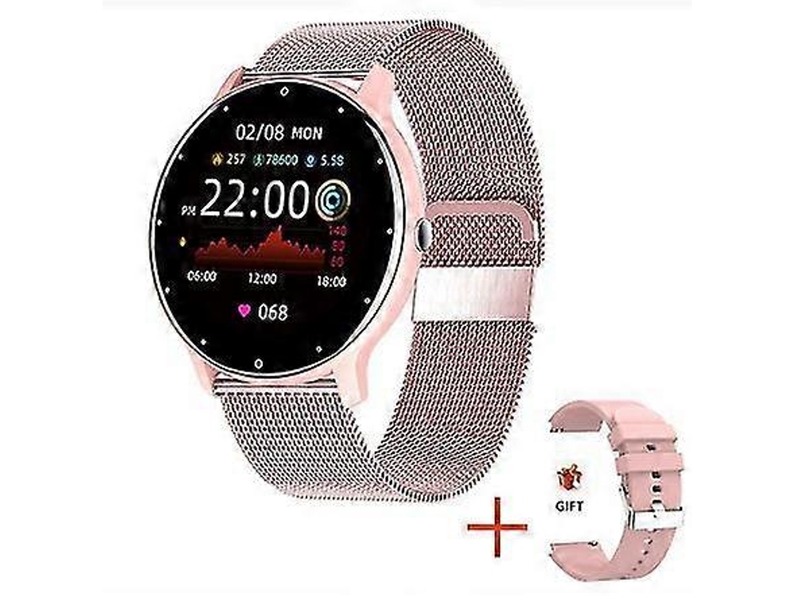 Relógio inteligente feminino 2023, smartwatch esportivo à prova d'água com tela sensível ao toque HD, compatível com Android e iOS, com lembrete de chamada e bicicleta elétrica.
