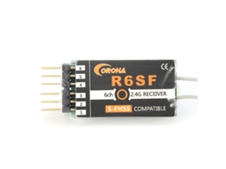 Receptor Corona R6sf 2.4g 6ch Compatível com S fhss/fhss para Modelos Rc MDUG
