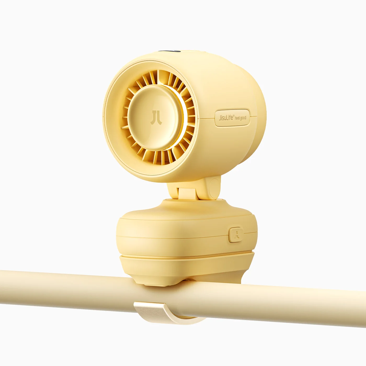 Mini Ventilador de Encaixe MDUG para Carrinho de Bebê com Luz Noturna, 5 Velocidades e Display Led
