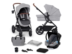 Carrinho De Bebé Kinderkraft A-tour 3w1 Mink Cinzento Claro