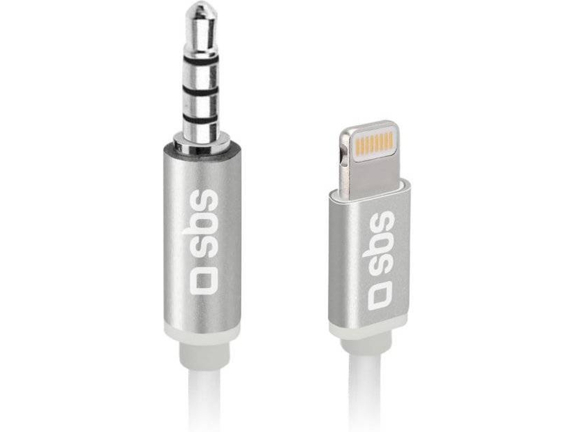 Adaptador SBS Lightning Jack 3.5mm Branco