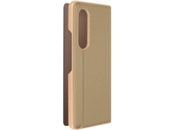 Capa Samsung Galaxy Z Fold 3 Ushion Espelhado Com Suporte (dourado)