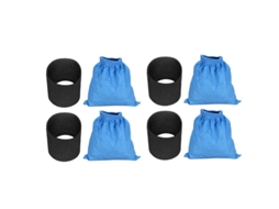 Acessório para Aspiradores KARCHER 8 un Sacos Filtro Têxtil Filtro Mv1 Wd1 Wd2 Wd3
